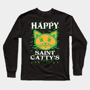 Happy St Catty's Day - St Patricks Day Long Sleeve T-Shirt